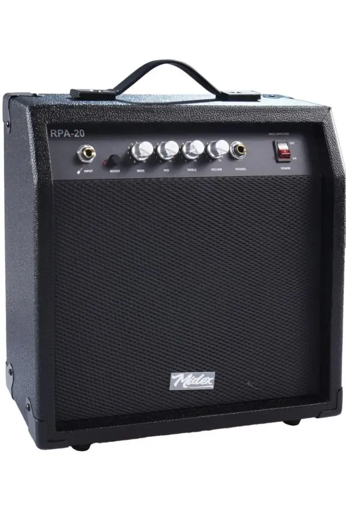 Midex RPA-20BK-HD Bas Gitar Amfisi 20 Watt (Kulaklık ve Jak Kablosu Dahil)