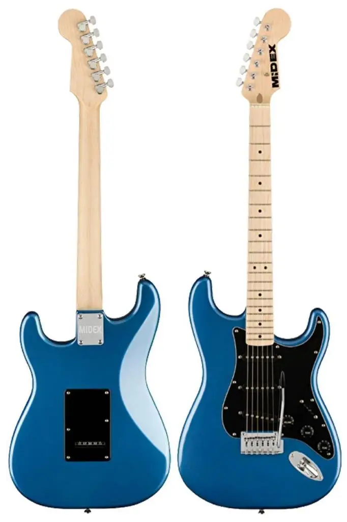 Midex RPH-30BL-25AMP Maple Klavye SSS 25W Amfili Elektro Gitar Seti