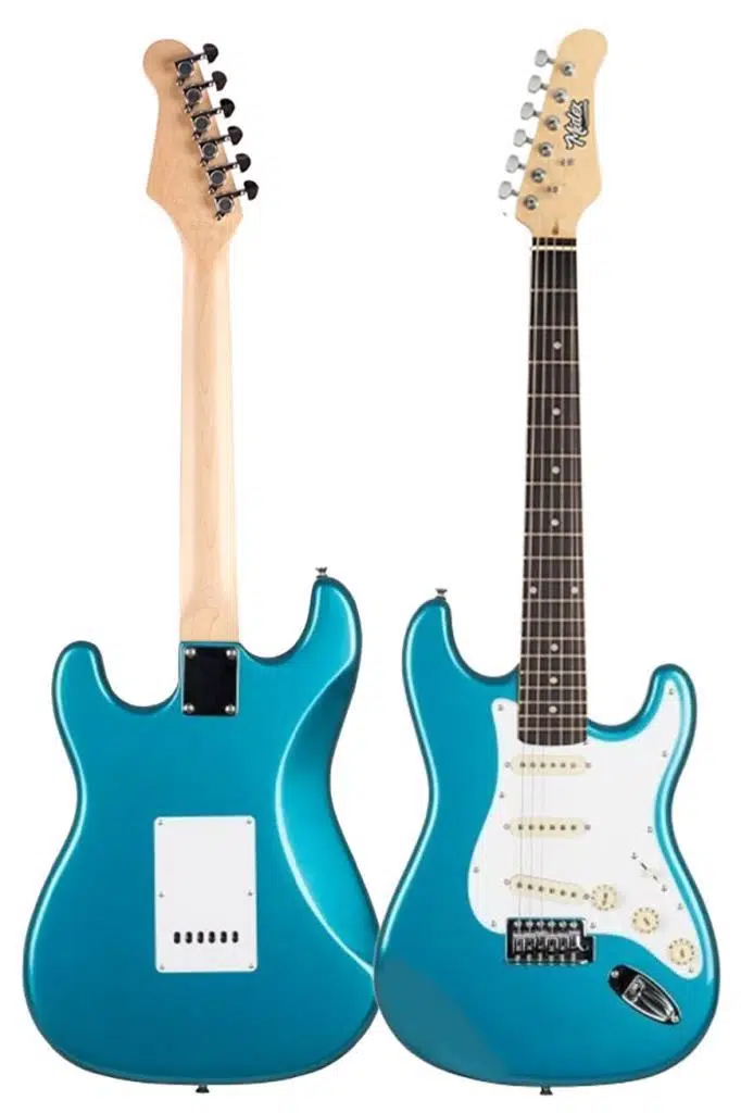 Midex RPH-30TR Turkuaz Renk Gül Klavye Strat Kasa SSS Elektro Gitar Seti