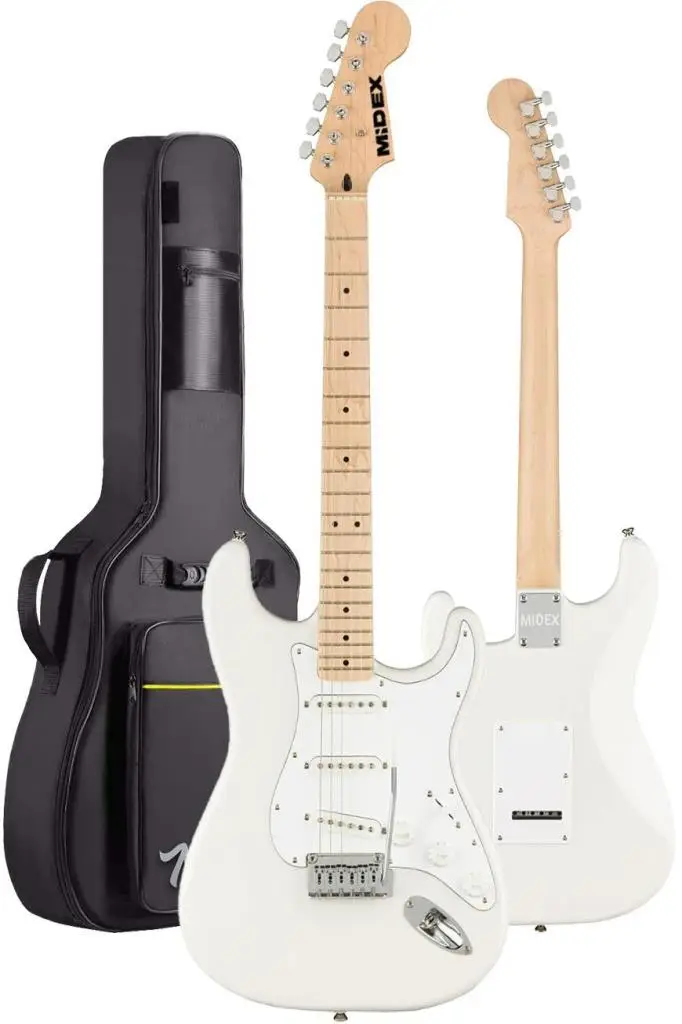 Midex RPH-30WH-25AMP Maple Klavye SSS 25W Amfili Elektro Gitar Seti