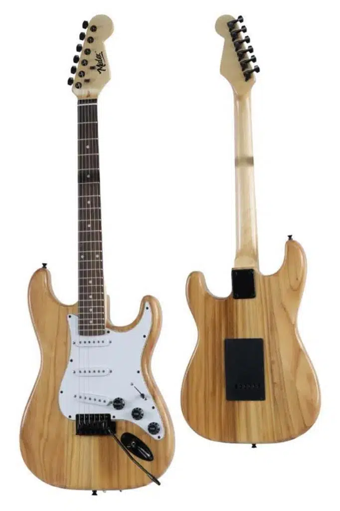 Midex RPH-320WD-35AMP Ahşap Renk Strat Kasa SSS 35W Amfili Elektro Gitar Seti