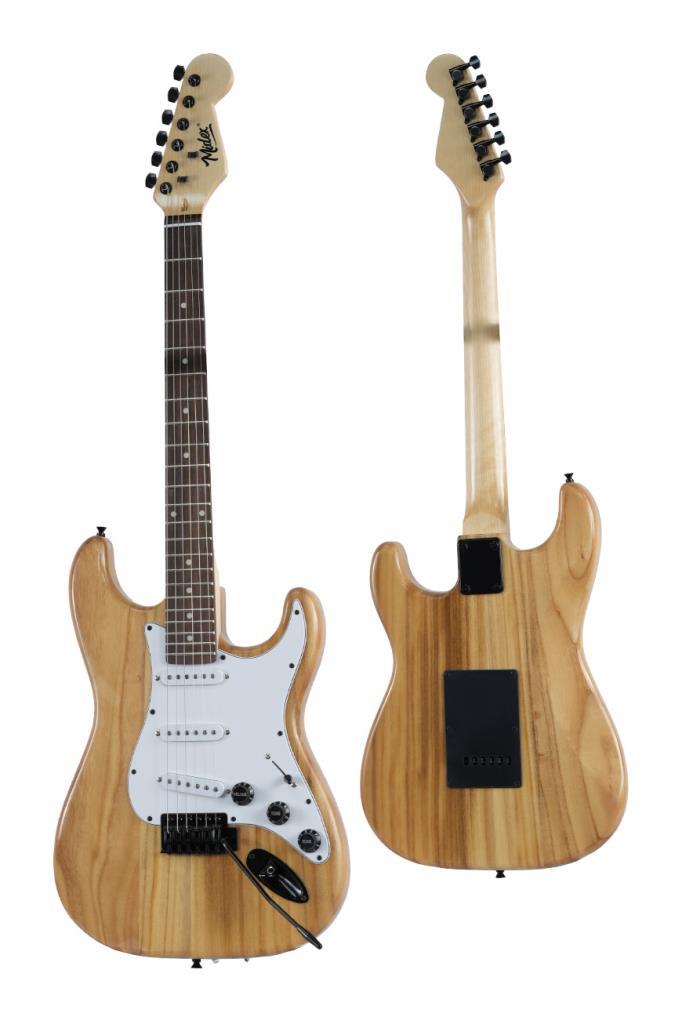Midex RPH-320WD Ahşap Renk Strat Kasa SSS Elektro Gitar Seti