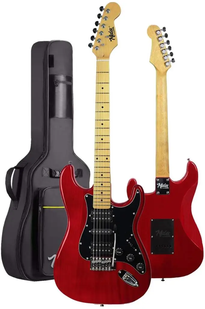 Midex RPH-40RD-35AMP 35W Amfili Elektro Gitar Seti HSH Manyetik Maple Klavye