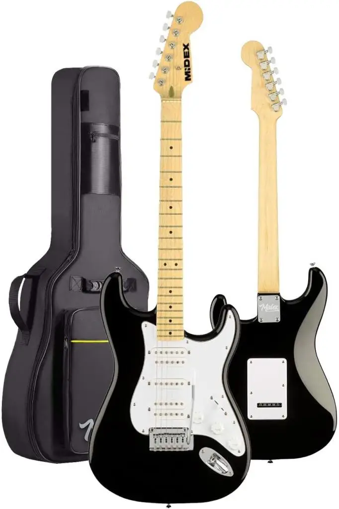 Midex RPH-40WB-35AMP 35W Şarjlı Amfili Elektro Gitar Seti HSH Manyetik Maple Klavye