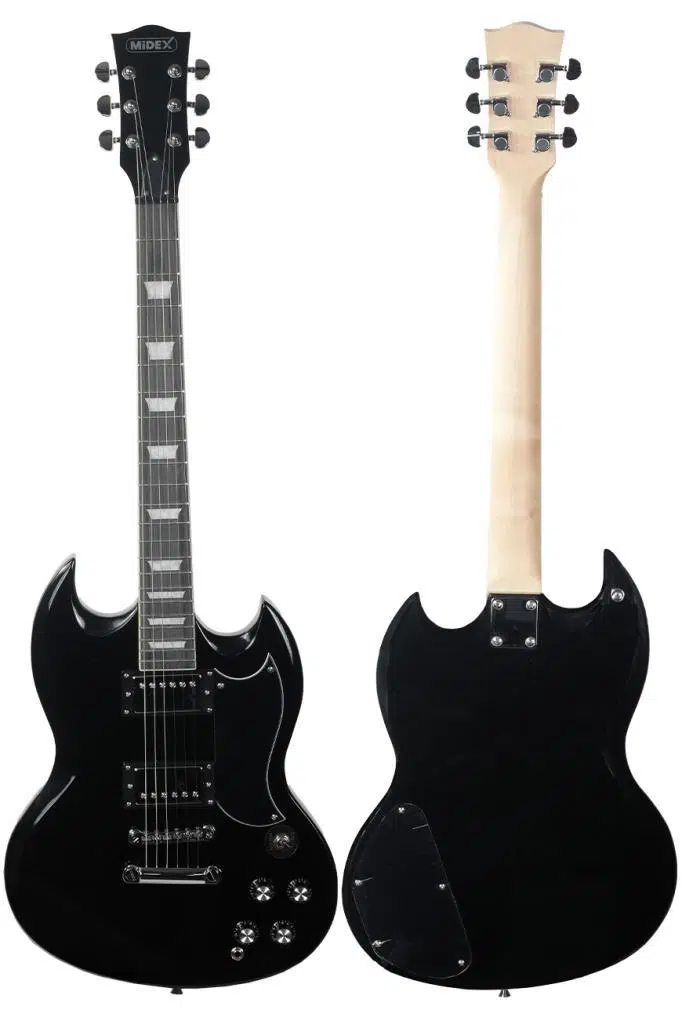 Midex SG-Special-BK Profesyonel SG Kasa HH Elektro Gitar Seti Siyah