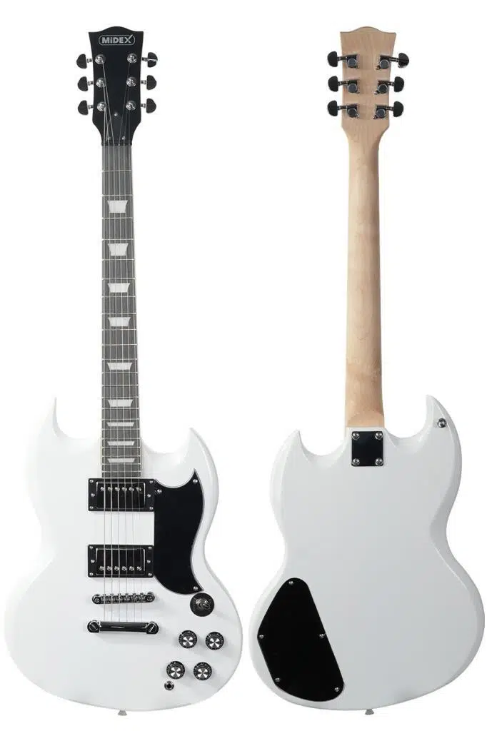 Midex SG-Special-WH Profesyonel SG Kasa HH Elektro Gitar Seti Beyaz