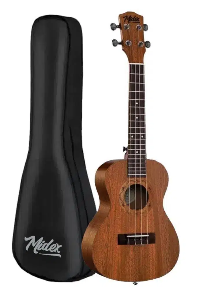 Midex SP-21MC Set Maun Soprano Ukulele (Metod Nota Sticker Askı Pena)
