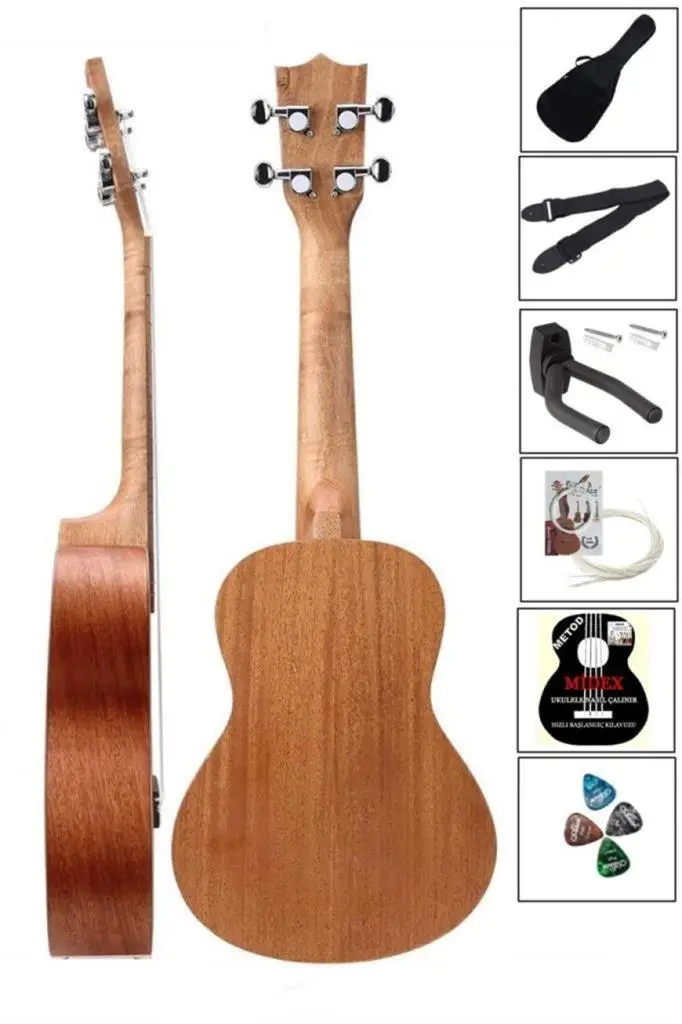 Midex SP-21MT Set Maun Soprano Ukulele (Çanta Stand Askı Yedek Tel Metod Pena)