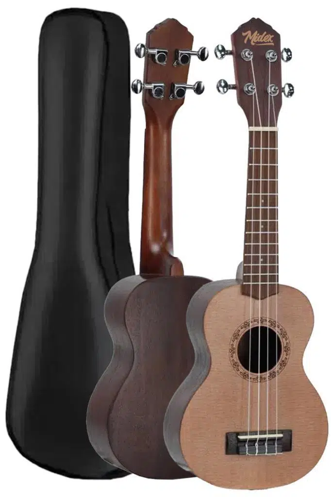 Midex SPA-231 Ladin Venge Ağacı Kaliteli Soprano Ukulele Seti