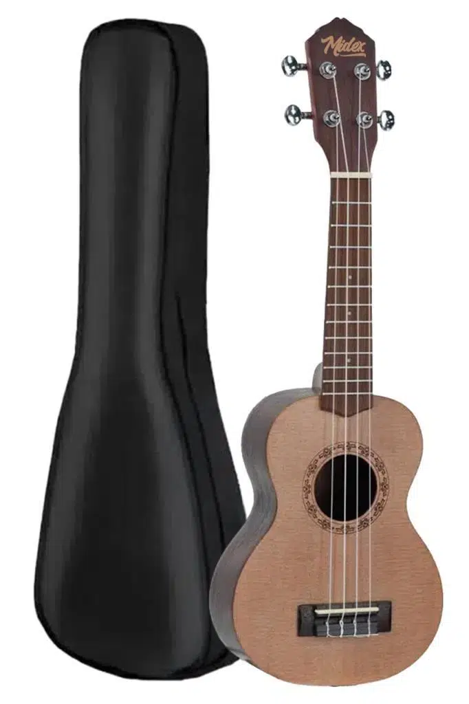 Midex SPA-231 Ladin Venge Ağacı Kaliteli Soprano Ukulele Seti
