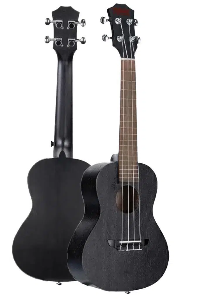 Midex SPA-235BK Maun Ağacı Yüksek Kaliteli Soprano Ukulele Seti Siyah