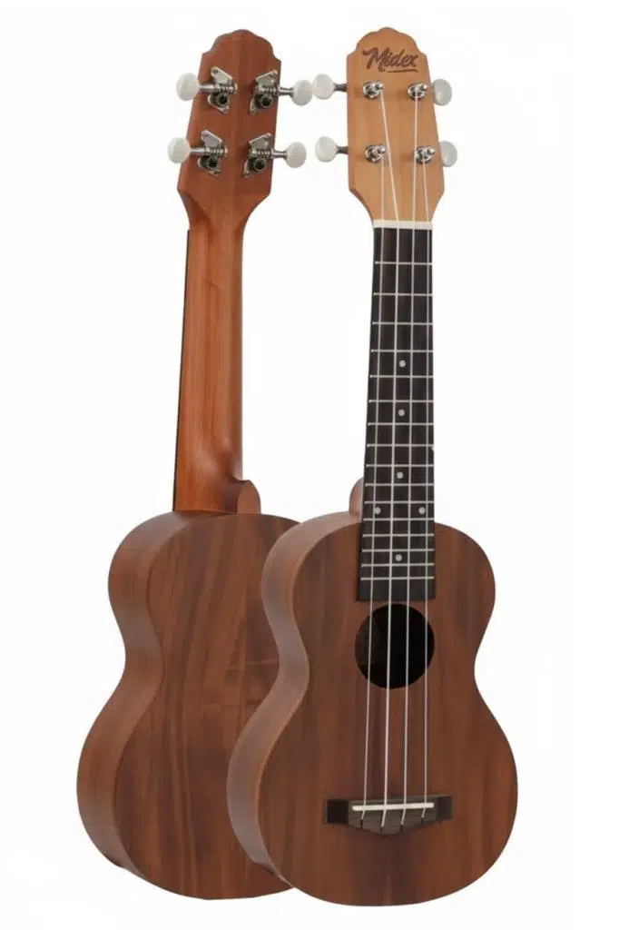 Midex SPA-241 Koa Ağacı Kaliteli Soprano Ukulele Seti