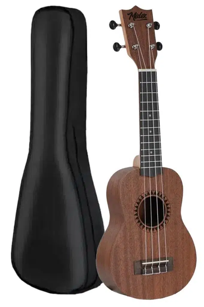 Midex SPA-251 Maun Ağacı Kaliteli Soprano Ukulele Seti