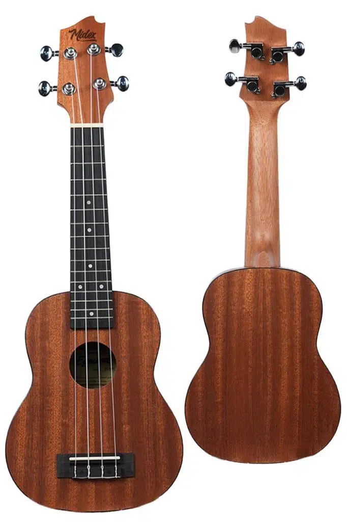 Midex SPA-251 Maun Ağacı Kaliteli Soprano Ukulele Seti