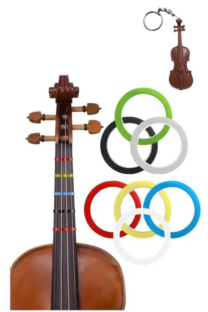 Midex STVC-113 Keman ve Çello İçin Nota Yerleri Klavye Üzerine Öğrenmeyi Kolaylaştırıcı Bant