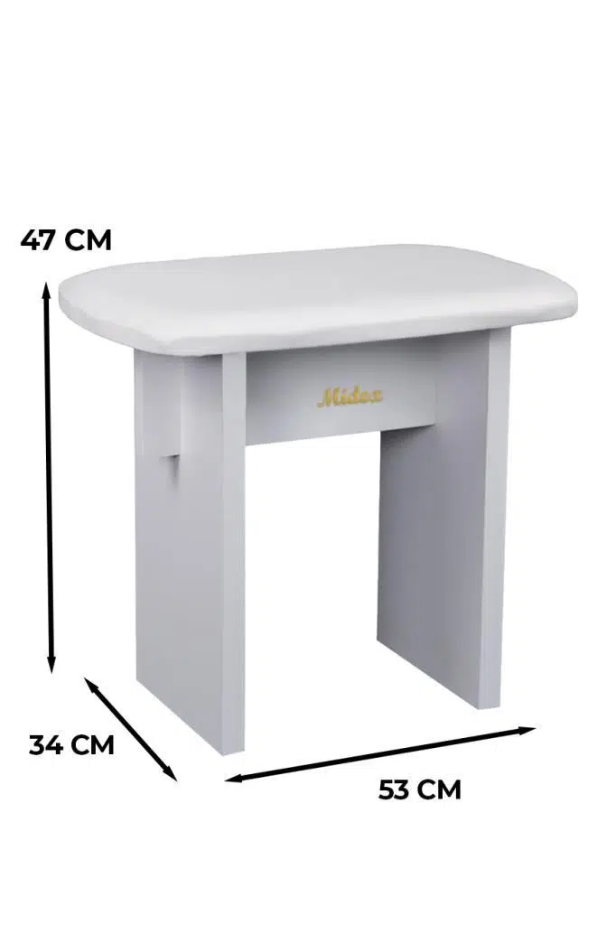Midex TBX-122WH Kaliteli Piyano Taburesi Beyaz