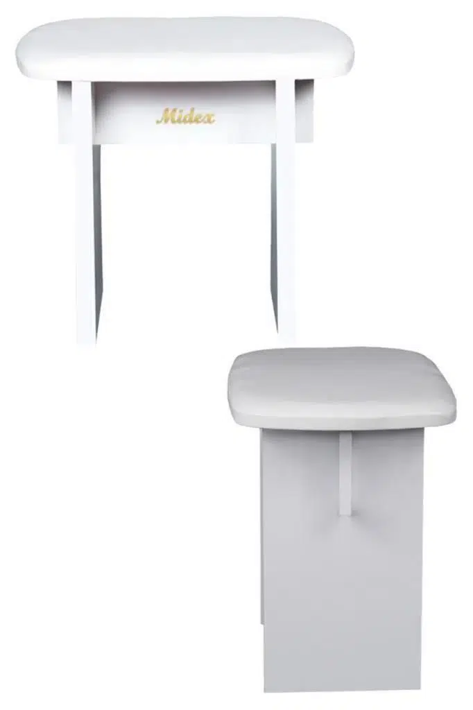 Midex TBX-122WH Piyano Taburesi Beyaz (OUTLET)