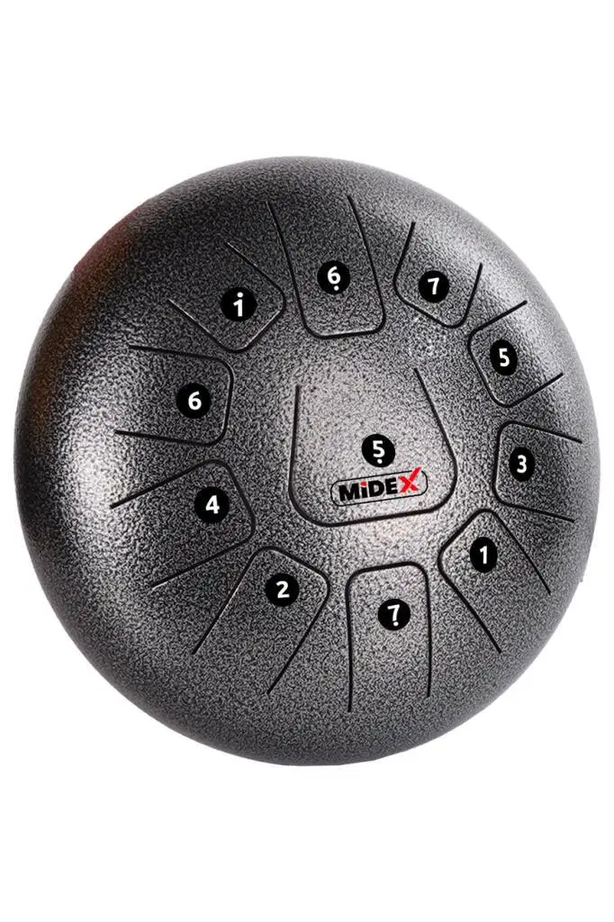 Midex TD-1211SM Çelik Dil Davul Handpan 12 İnç 11 Ton Steel Tongue Drum Full Set