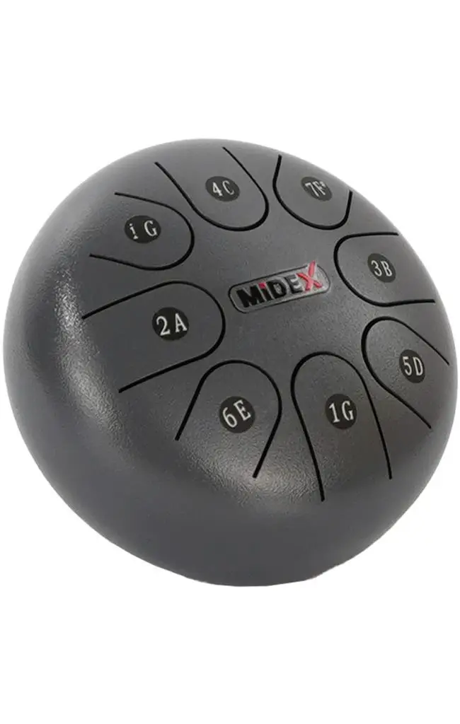 Midex TD-68ASH Çelik Dil Davul Handpan 6 İnç 8 Ton Steel Tongue Drum Full Set