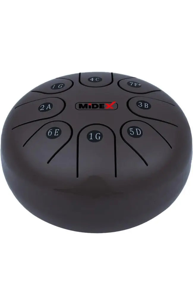 Midex TD-68BK Çelik Dil Davul Handpan 6 İnç 8 Ton Steel Tongue Drum Full Set