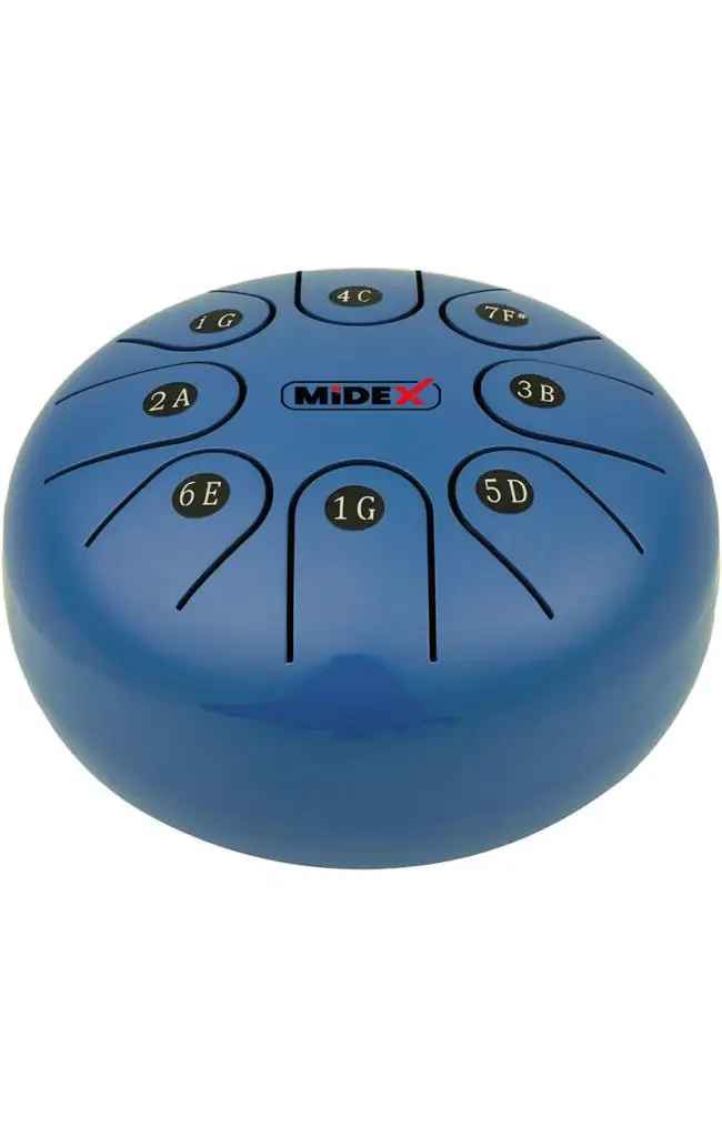 Midex TD-68BL Çelik Dil Davul Handpan 6 İnç 8 Ton Steel Tongue Drum Full Set