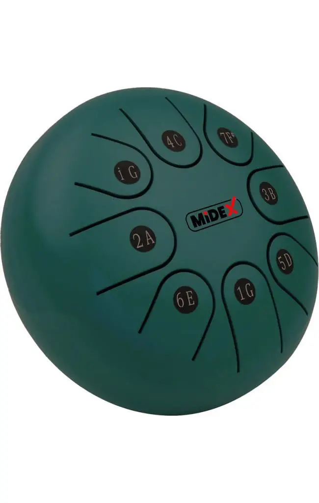 Midex TD-68GR Çelik Dil Davul Handpan 6 İnç 8 Ton Steel Tongue Drum Full Set