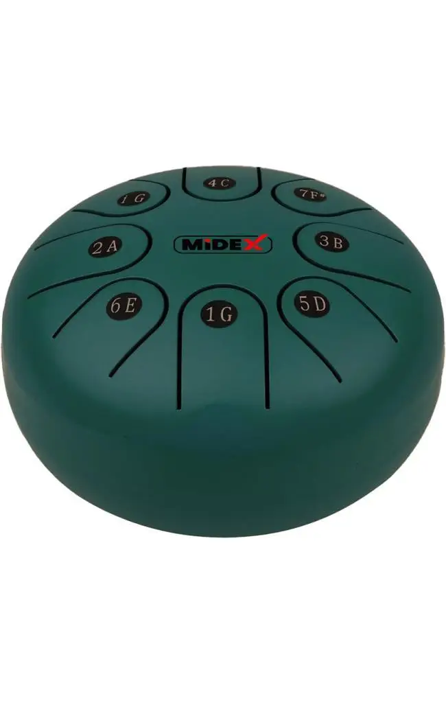 Midex TD-68GR Çelik Dil Davul Handpan 6 İnç 8 Ton Steel Tongue Drum Full Set