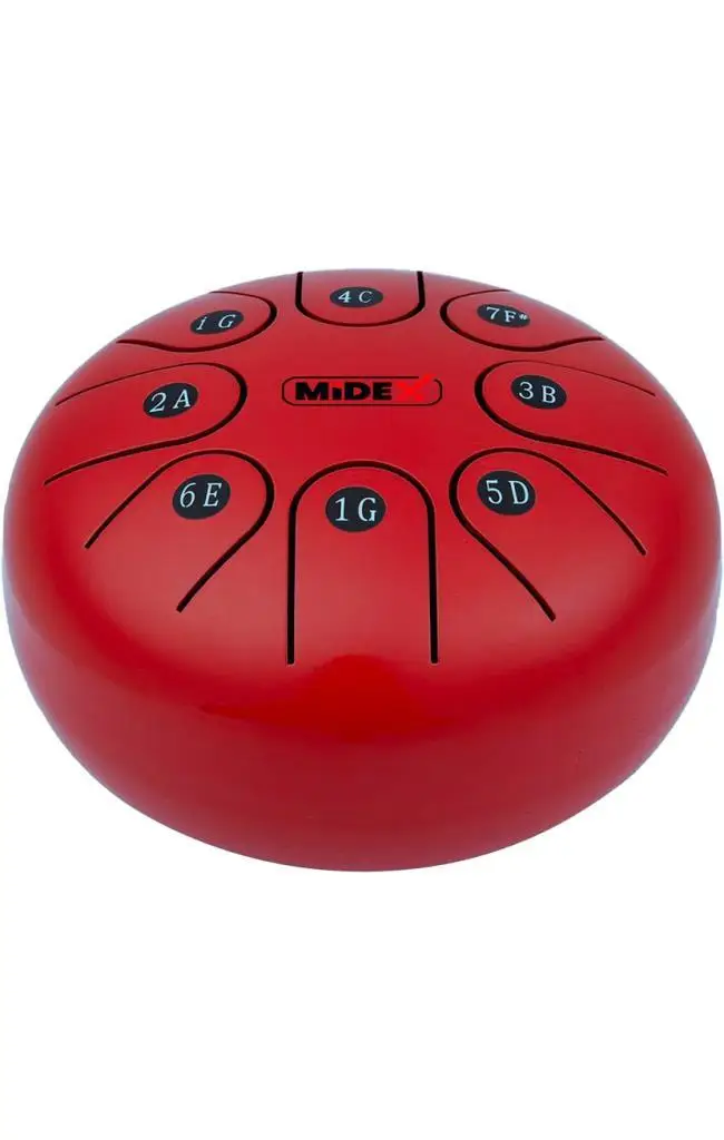 Midex TD-68RD Çelik Dil Davul Handpan 6 İnç 8 Ton Steel Tongue Drum Full Set