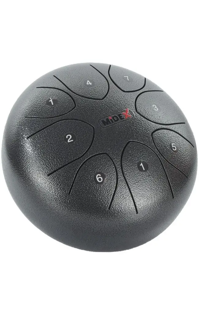 Midex TD-88SL Çelik Dil Davul Handpan 8 İnç 8 Ton Steel Tongue Drum Full Set