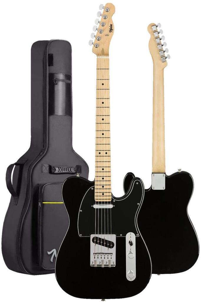 Midex TLX-50BK-50AMP Tele Kasa Maple Klavye 2 Single-Coil 50W Amfili Elektro Gitar