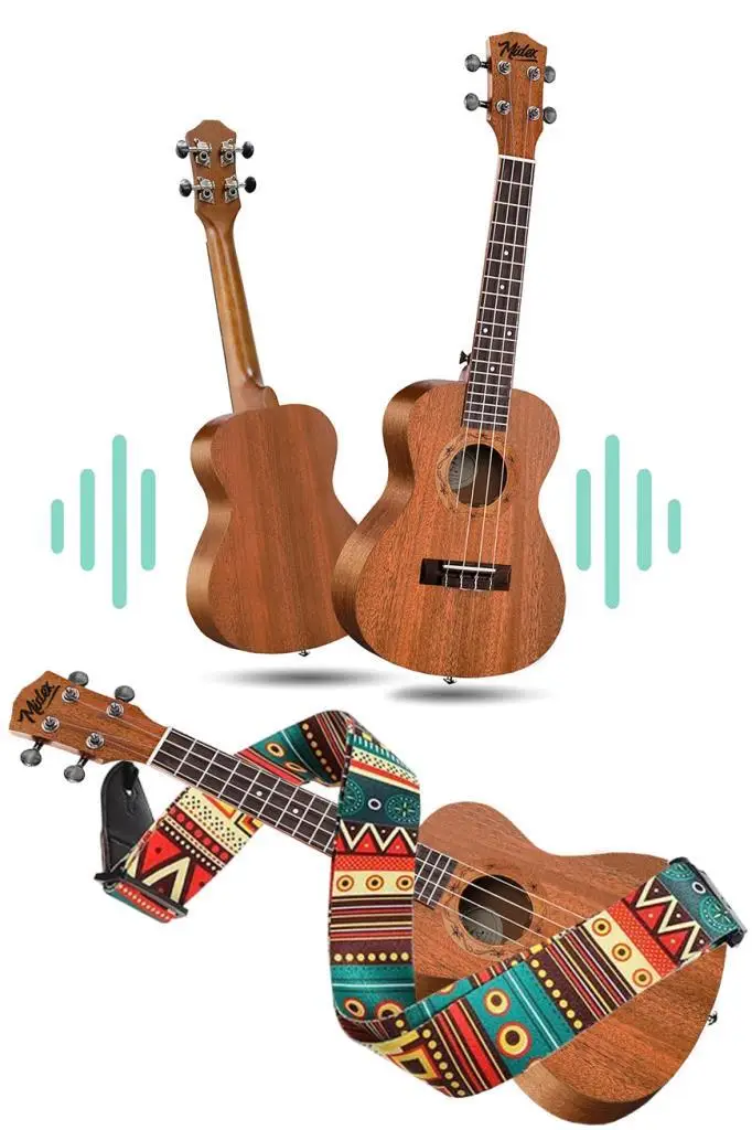 Midex TN-26MC Set Maun Tenör Ukulele (Softcase Tuner Capo Metod Nota Sticker Askı Pena)