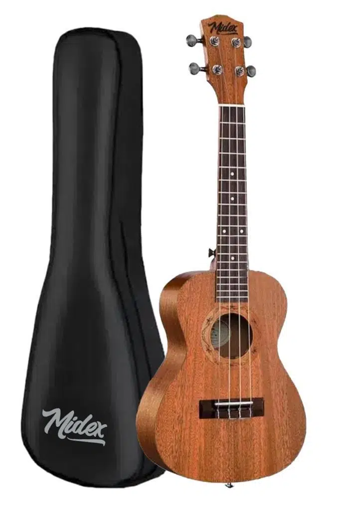 Midex TN-26MC Set Maun Tenör Ukulele (Metod Nota Sticker Askı Pena)