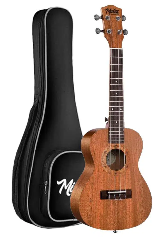 Midex TN-26MC-ST Set Maun Tenör Ukulele (Softcase Stand Tuner Capo Metod Nota Sticker Askı Pena)