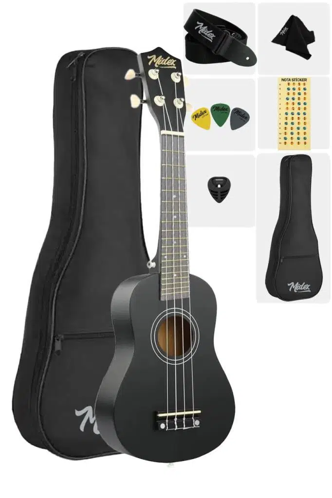 Midex UKX-233BK-OUT Concert Ukulele (OUTLET)