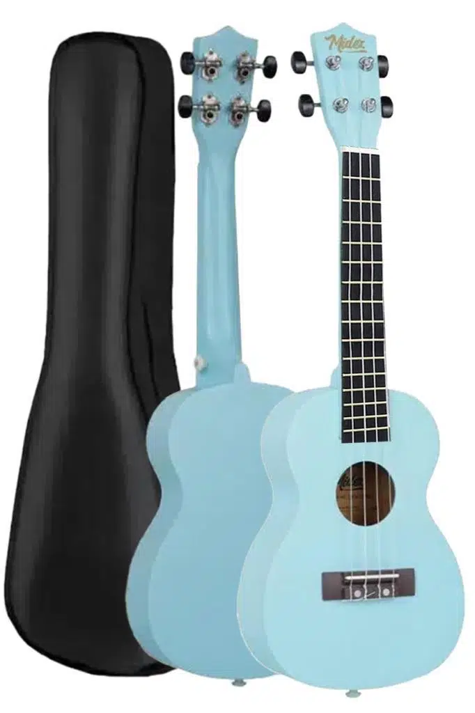 Midex UKX-233LTB Açık Mavi Concert Ukulele (Askı Çanta Metod Pena)