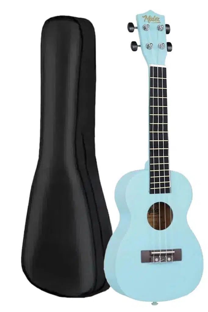 Midex UKX-233LTB Açık Mavi Concert Ukulele (Askı Çanta Metod Pena)