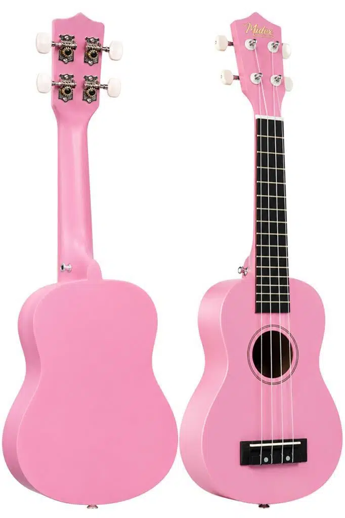 Midex UKX-233PK Pembe Concert Ukulele (Askı Çanta Metod Pena)