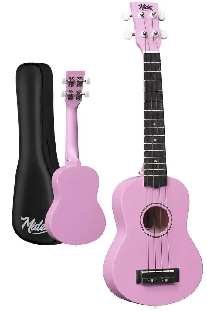 Midex UKX-233PU Lila Concert Ukulele (Askı Çanta Metod Pena)