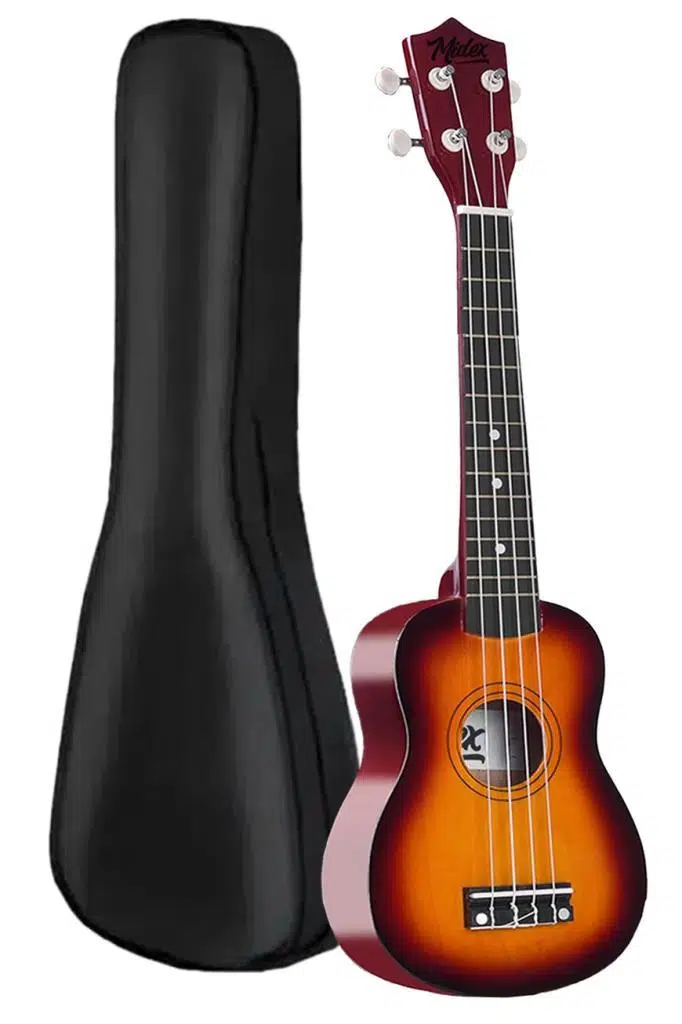 Midex UKX-233SB Sunburs Concert Ukulele (Askı Çanta Metod Pena)
