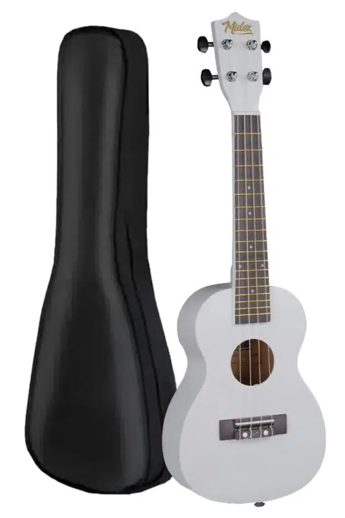 Midex UKX-233WH Beyaz Concert Ukulele (Askı Çanta Metod Pena)