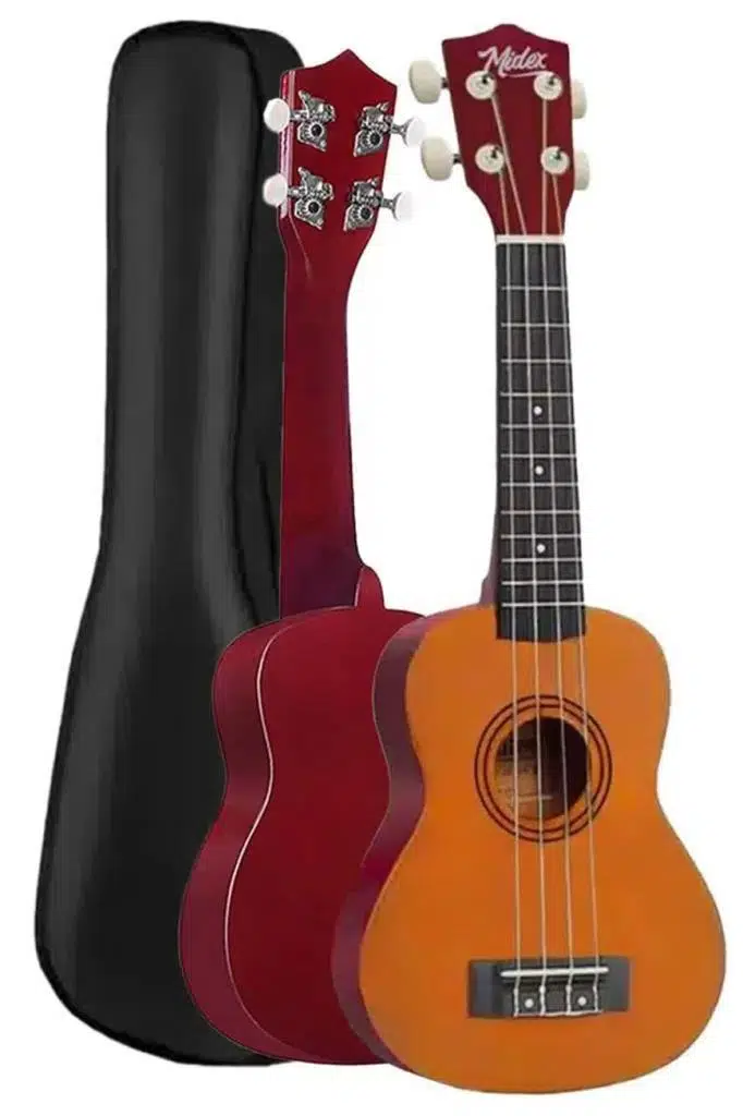 Midex UKX-233YL Turuncu Concert Ukulele (Askı Çanta Metod Pena)