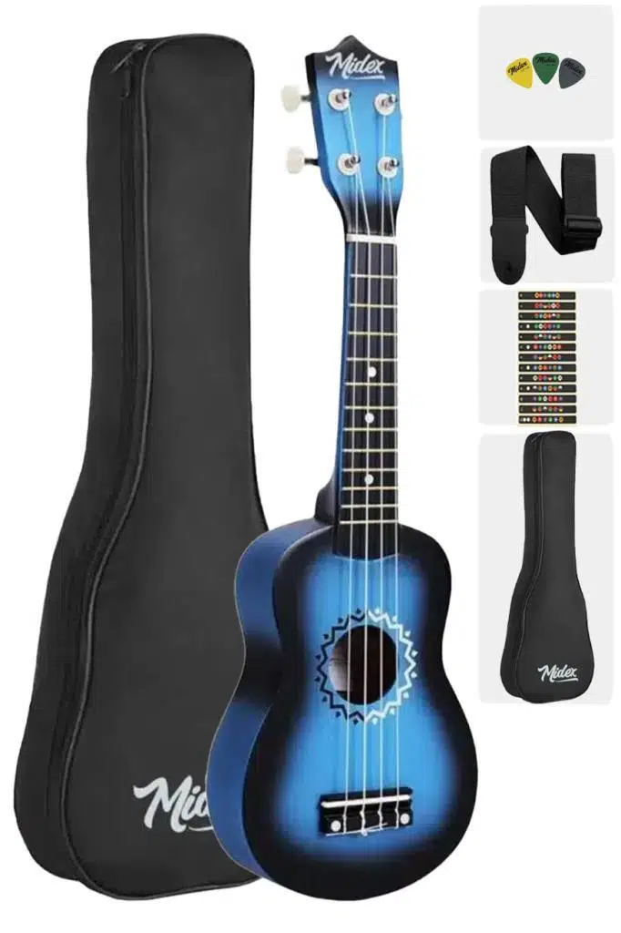 Midex UKX-500BL-OUT Maun Soprano Ukulele (OUTLET)