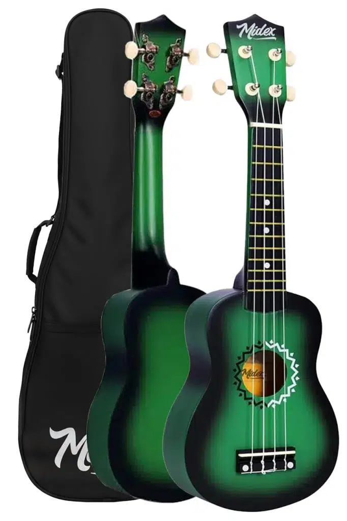 Midex UKX-500GR-OUT Sunburs Efektli Maun Soprano Ukulele (OUTLET)