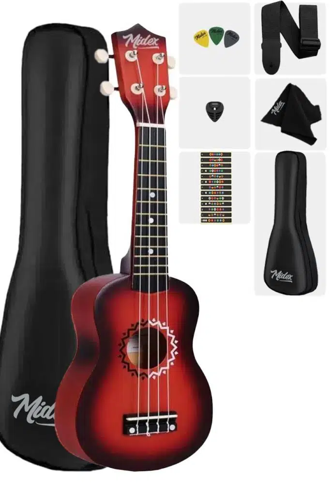 Midex UKX-600RD Concert Ukulele ( OUTLET)