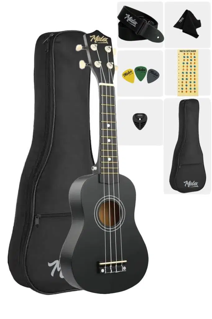 Midex UKX-901BK-OUT Soprano Ukulele (OUTLET)