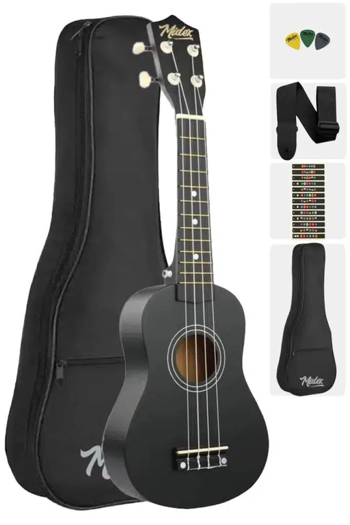 Midex UKX-901BK-OUT Soprano Ukulele (OUTLET)