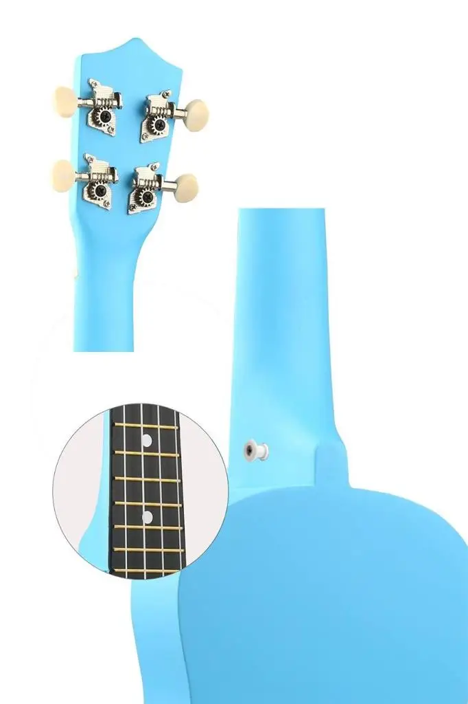 Midex UKX-901BL Mavi Soprano Ukulele (Askı Çanta Metod Pena)