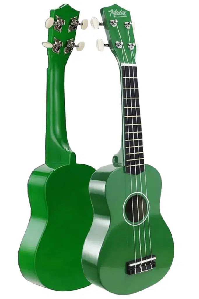 Midex UKX-901GR Yeşil Soprano Ukulele (Askı Çanta Metod Pena)