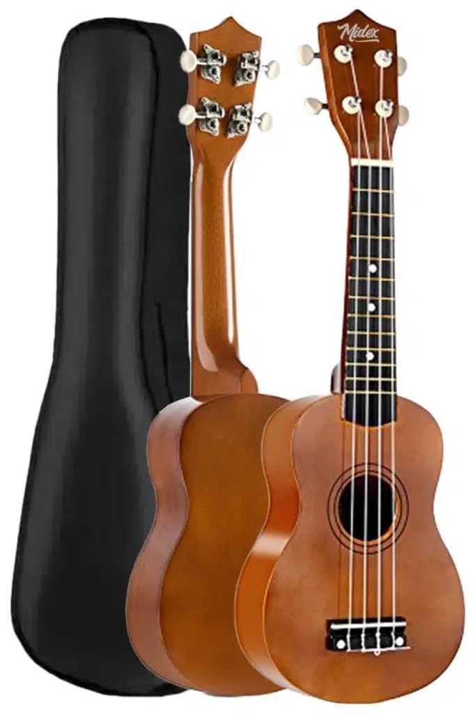 Midex UKX-901M Brown Soprano Ukulele (Askı Çanta Metod Pena)