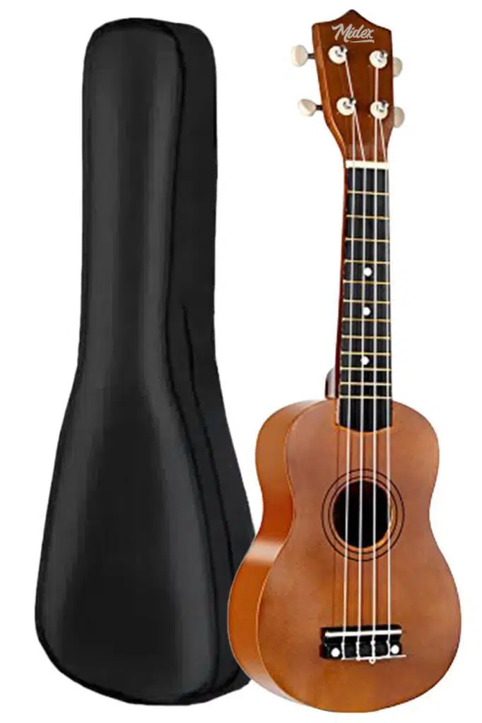 Midex UKX-901M Brown Soprano Ukulele (Askı Çanta Metod Pena)
